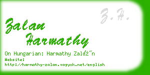 zalan harmathy business card